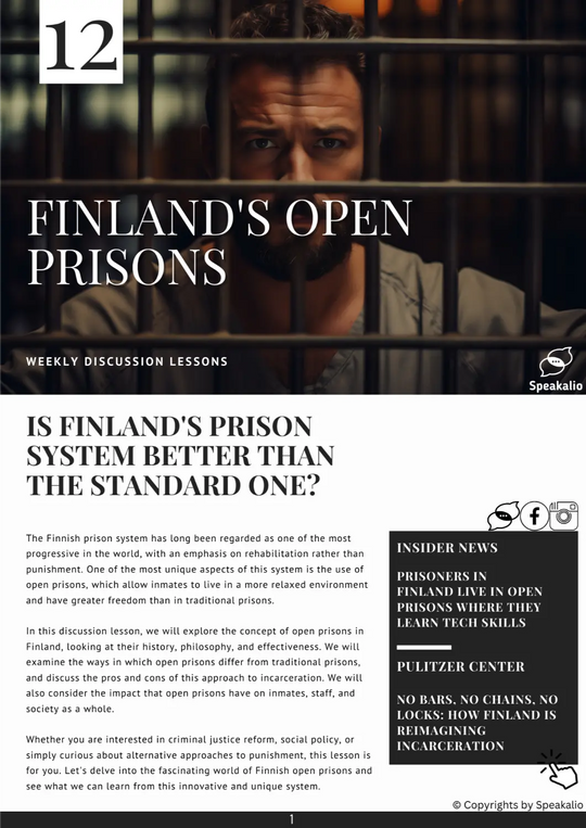 Finland’s open prisons