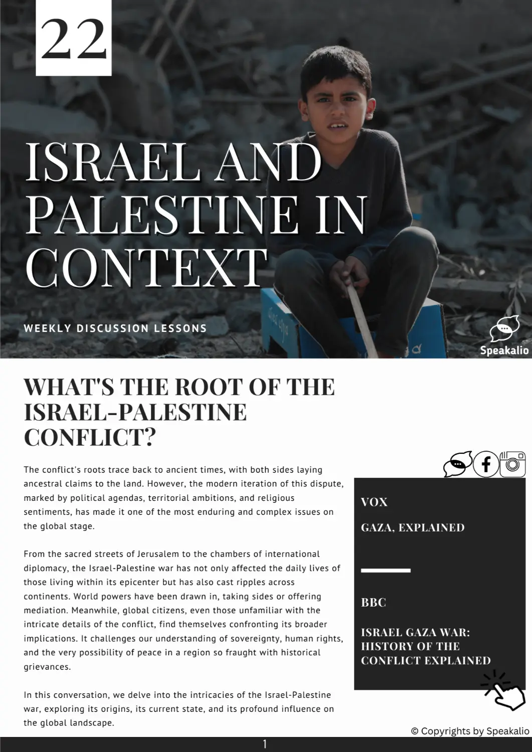 Israel and Palestine in context