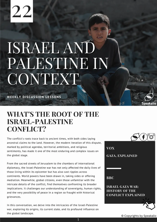 Israel and Palestine in context