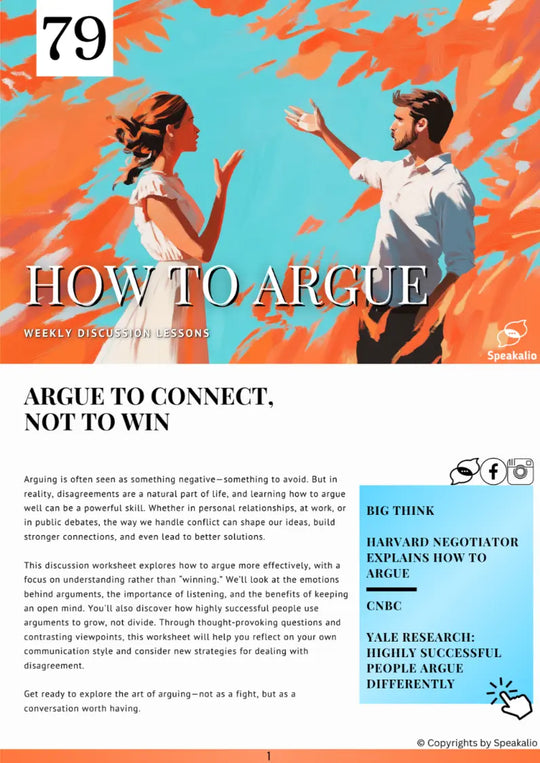 How to argue