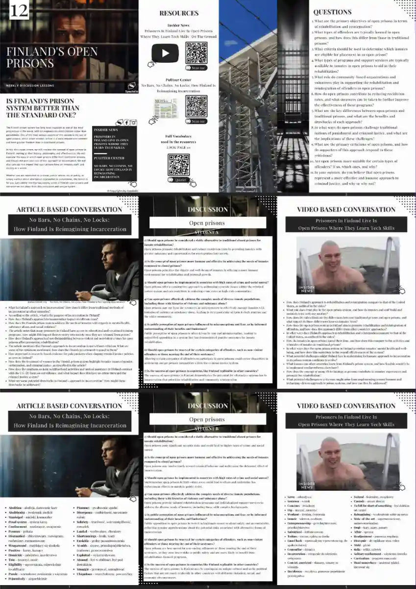 Finland’s open prisons
