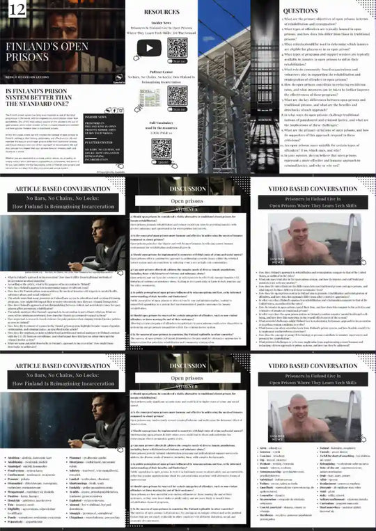 Finland’s open prisons