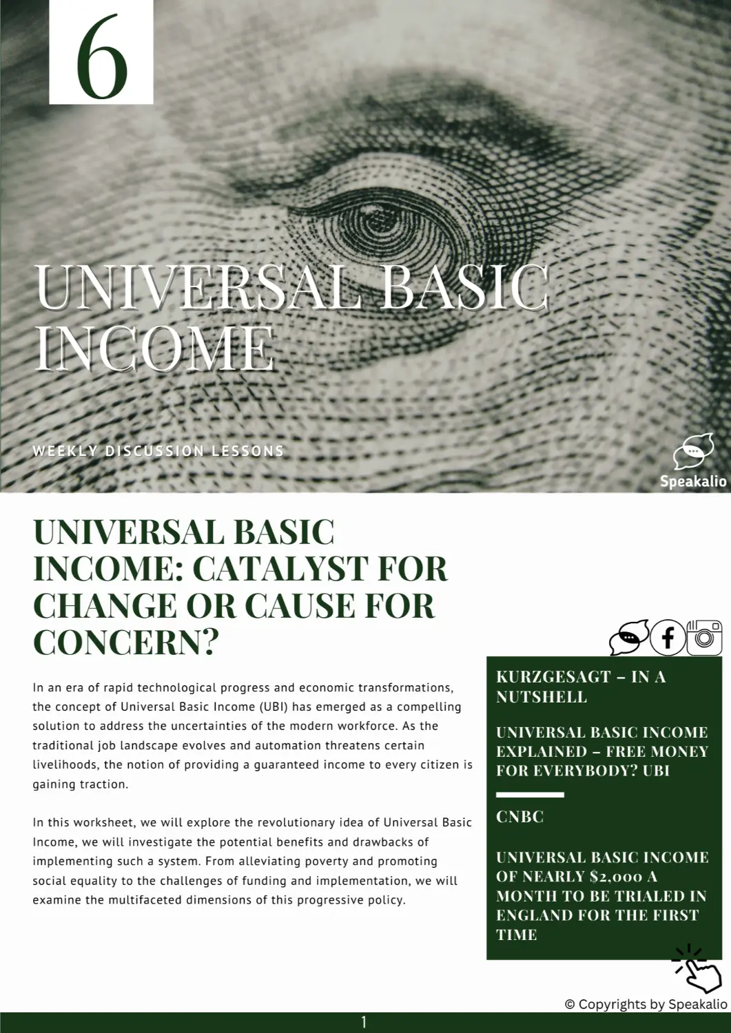 fund the cryptid: universal basic income and the right... Universal basic income – Speakalio