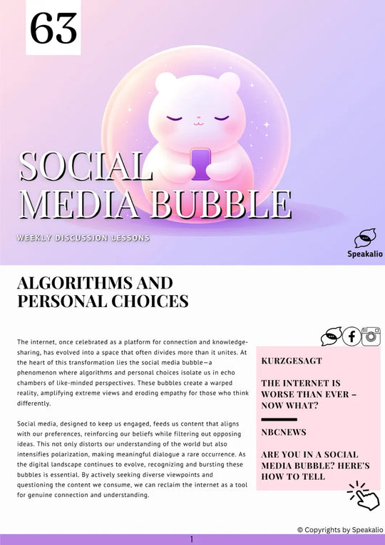 Social media bubble