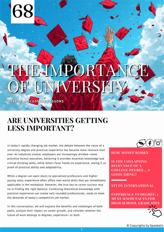 The importance of University