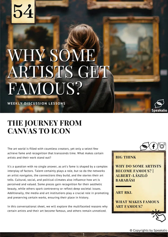 Why some artists get famous?