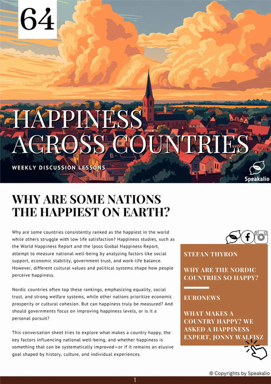 Happiness across countries