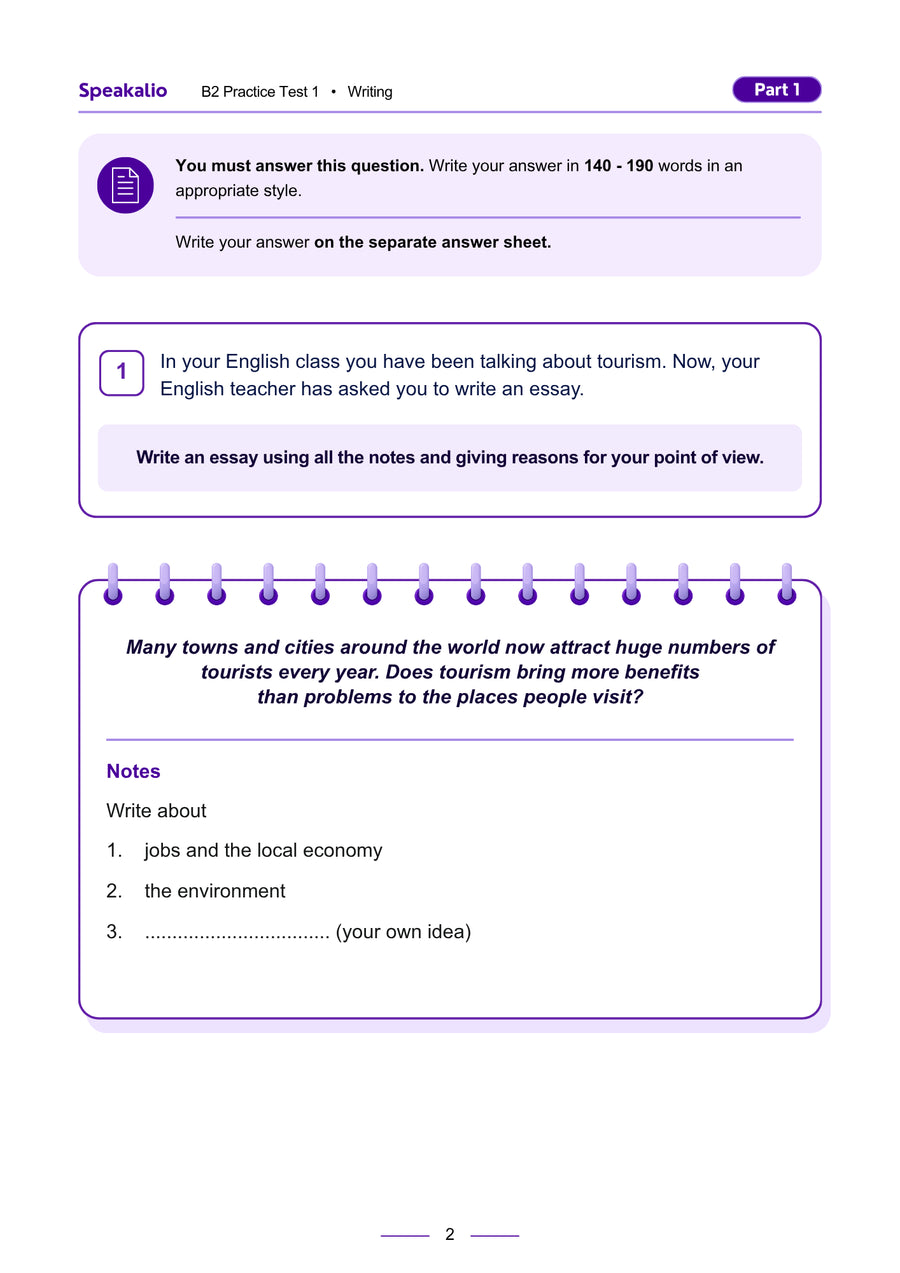 Oryginalny dokument Speakalio: Writing