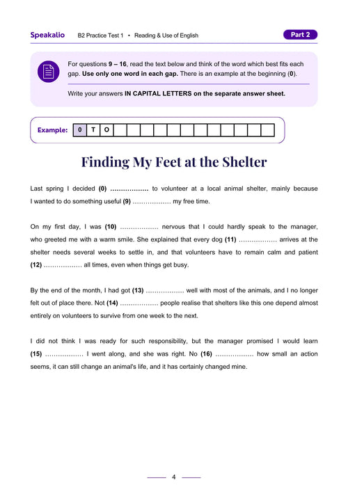 Reading & Use of English