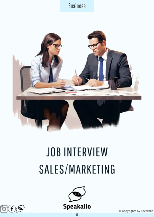 Job Interview - Sales/Marketing