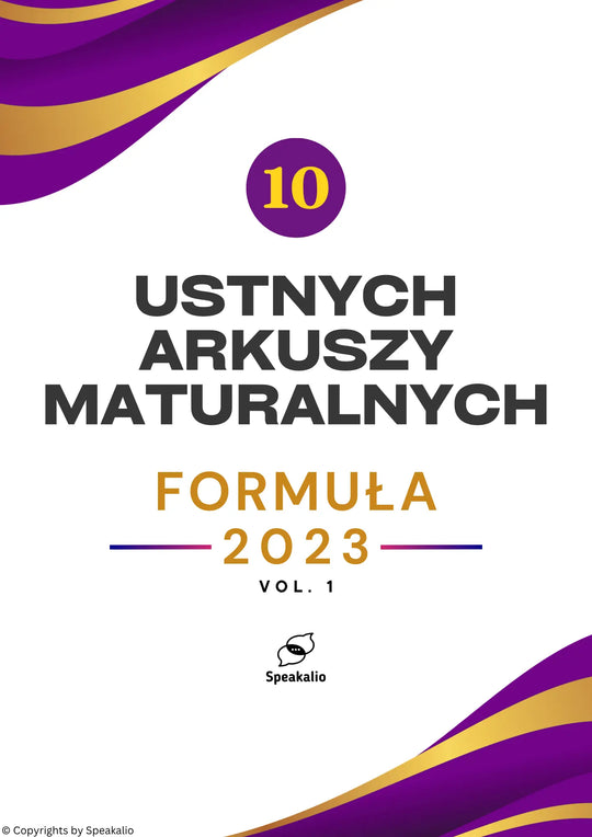 Matura ustna 10 arkuszy vol. 1