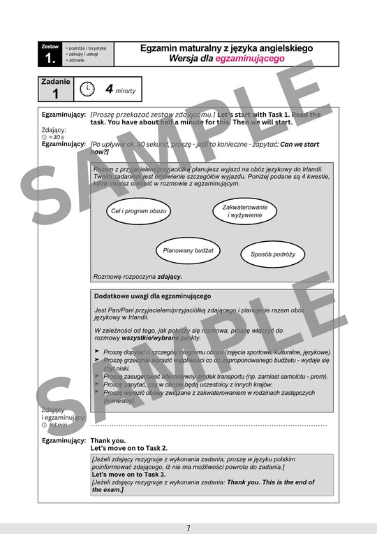 Matura ustna 10 arkuszy vol. 1