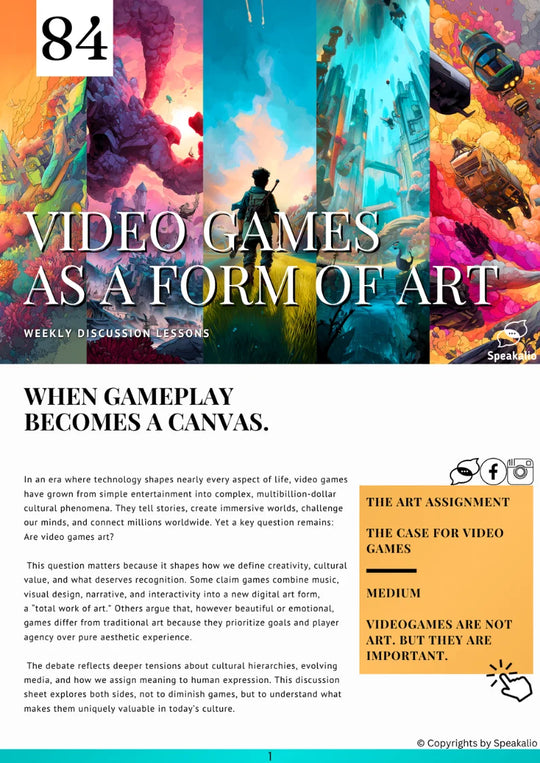 Video games as a form of art