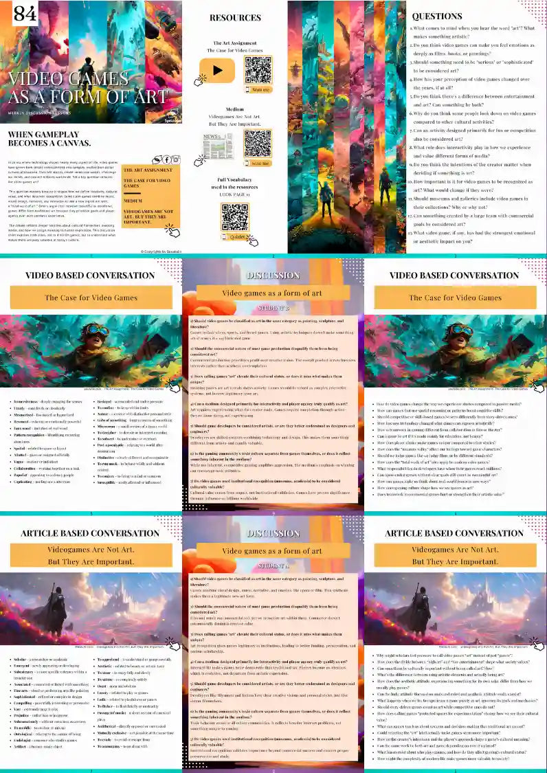 Video games as a form of art